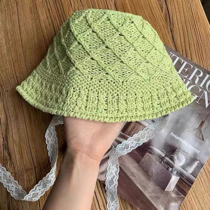 Plain Knit Bucket Hat
