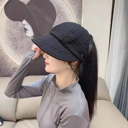 Top Textured Open Hat Plain