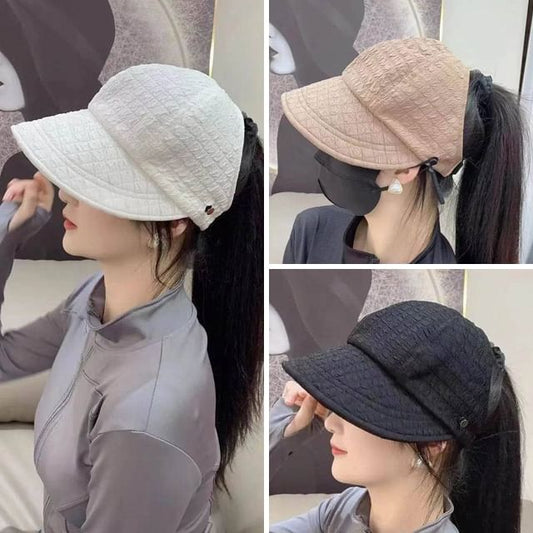 Top Textured Open Hat Plain