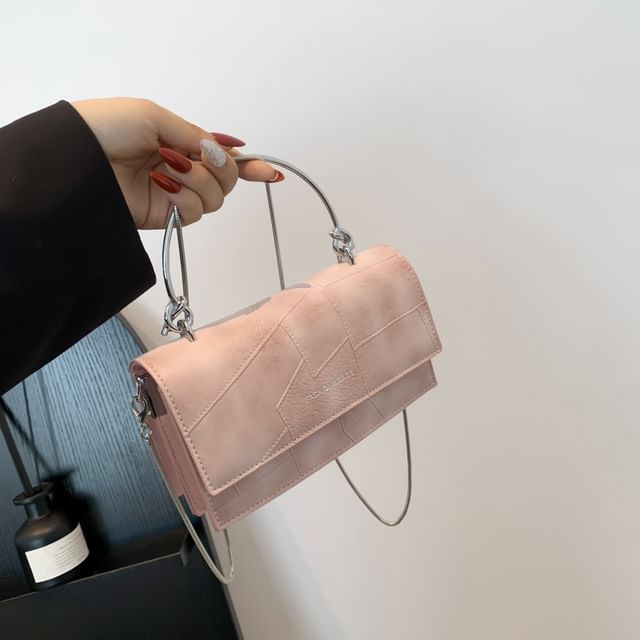 Flap Chain Top Crossbody Leather Faux Handle Bag Strap