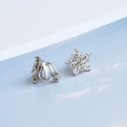 Floral Rhinestone Alloy Stud Earring (Various Designs)