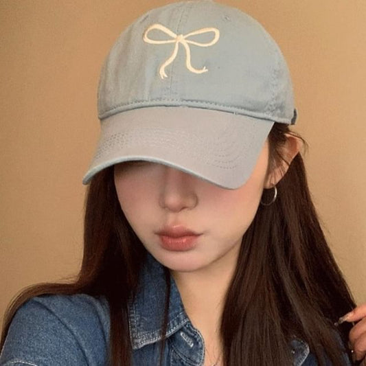 Baseball Bow Cap Embroidered
