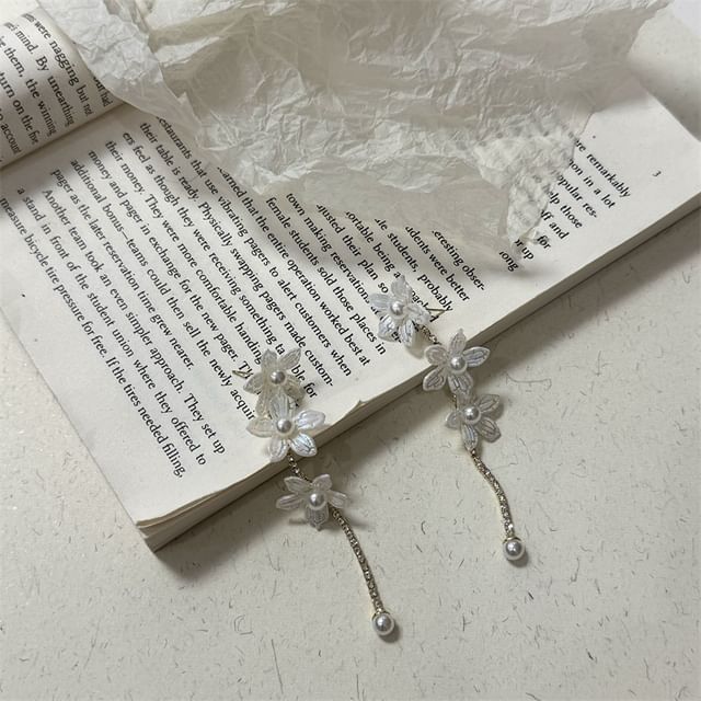 Floral Alloy Stud Earring / Dangle Earring