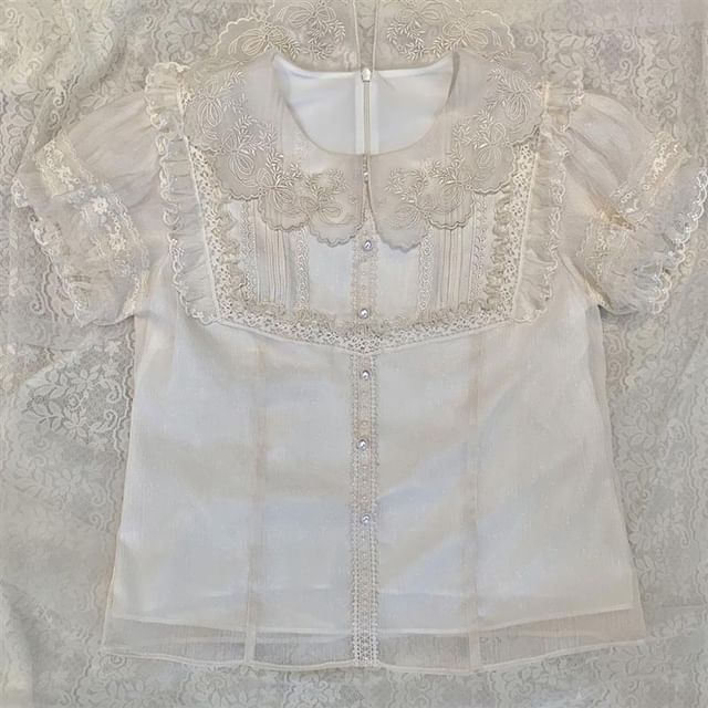 Lolita Lace Trim Blouse (Various Designs)