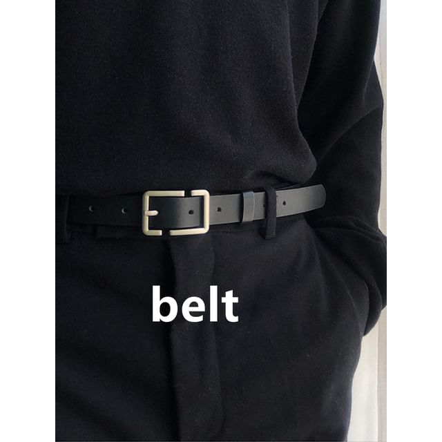 Faux Leather Belt