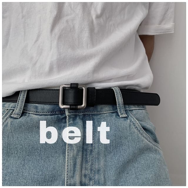Faux Leather Belt