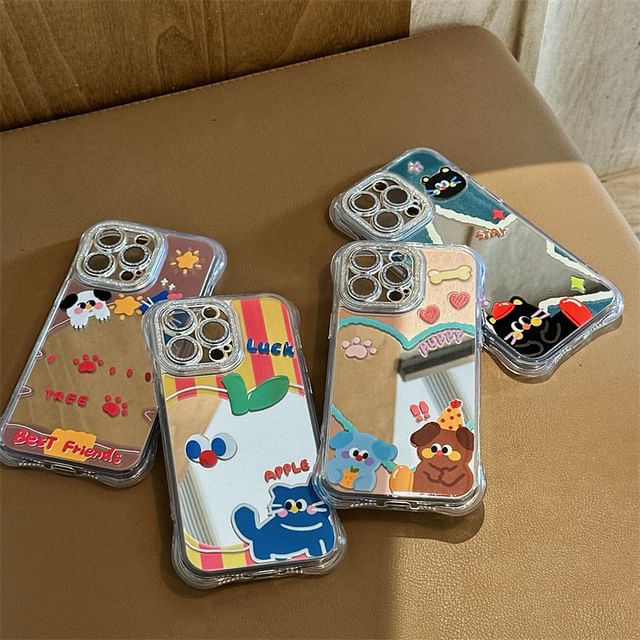 Phone Mirrored Cartoon Case