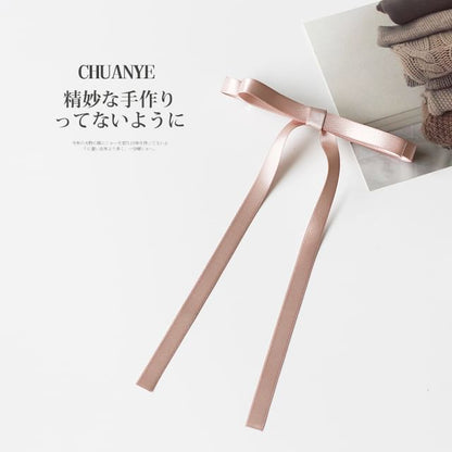 Plain Bow Hair Clip in 5 Colors