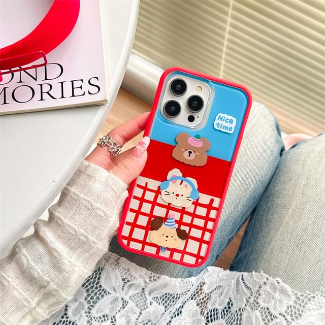 Cartoon Phone Case - iPhone 15 Pro Max / 15 Pro / 15 Plus / 15 / 14 Pro Max / 14 Pro / 14 Plus / 14 / 13 Pro Max / 13 Pro / 13 / 13 mini / 12 Pro Max / 12 Pro / 12 / 12 mini / 11 Pro Max / 11 Pro / 11