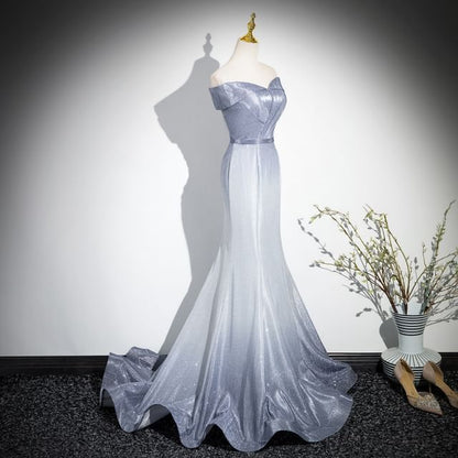 Glitter Tube Gradient Evening Gown Mermaid