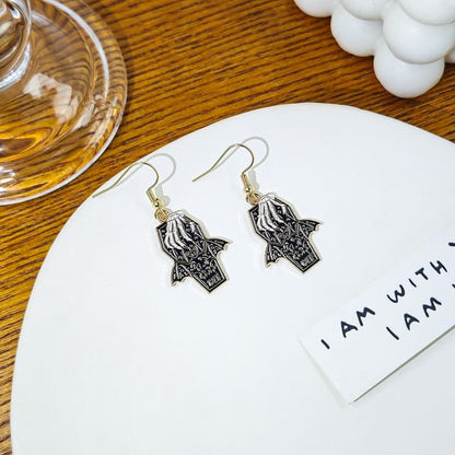 Halloween Bat Alloy Drop Earring (Various Designs)