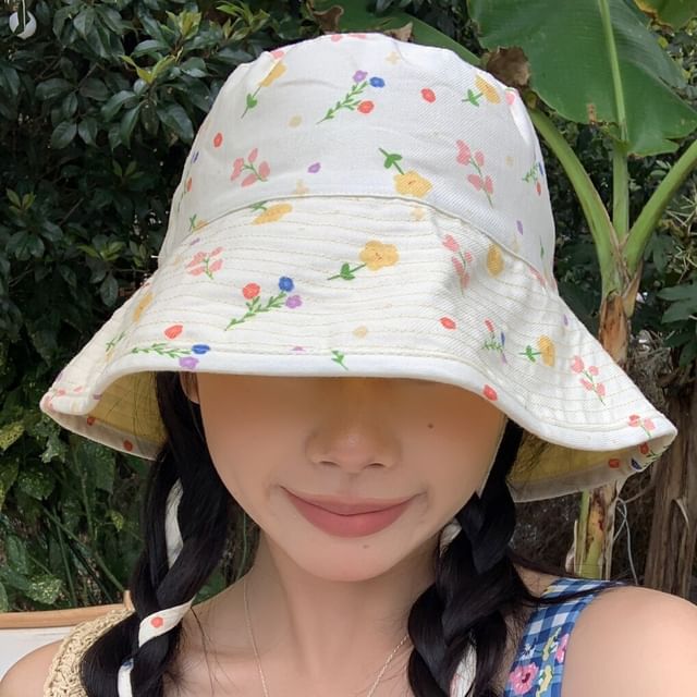 Floral Print Bucket Hat