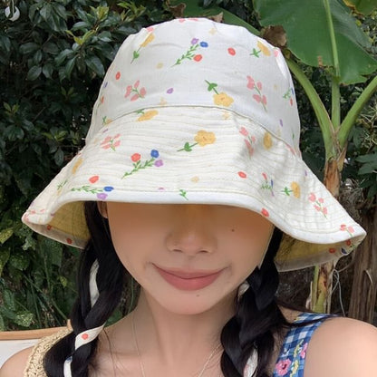 Floral Print Bucket Hat