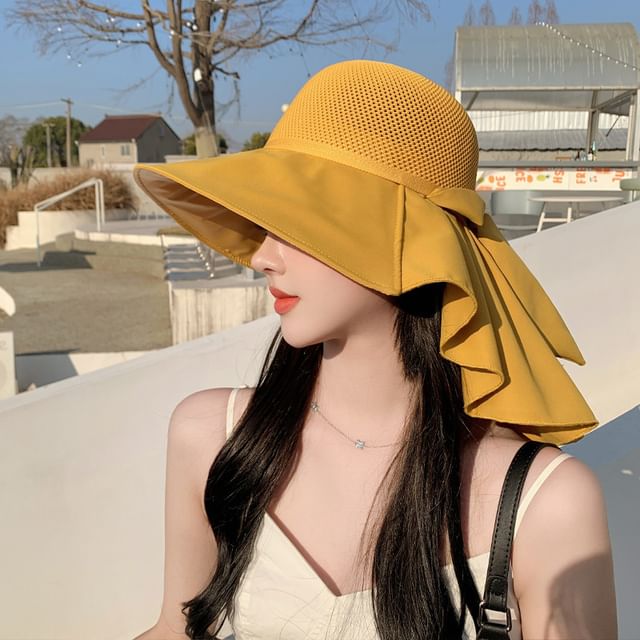 Ruffle Plain Sun Hat