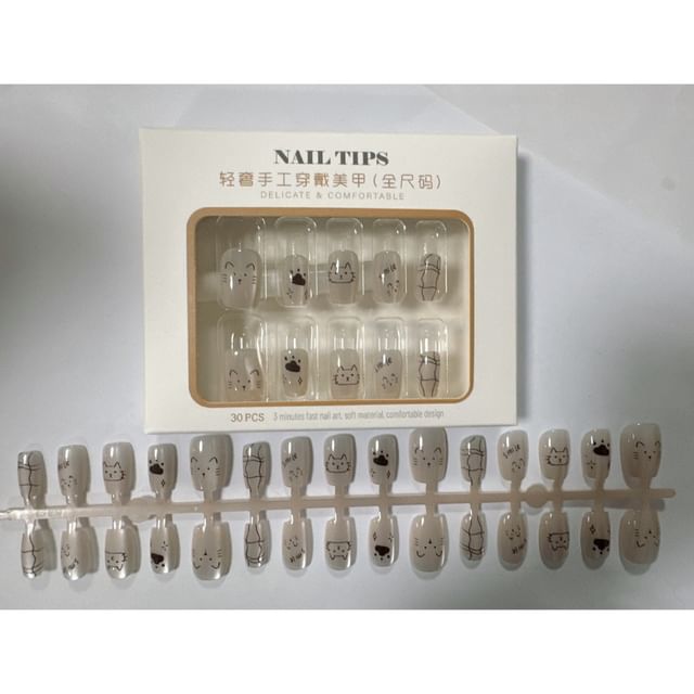 Cat Press On Nails