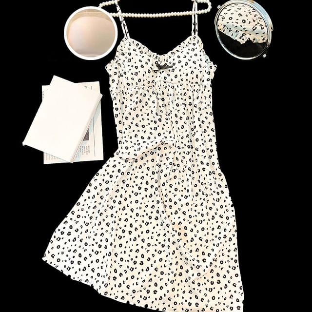 Leopard Nightgown Strap Spaghetti