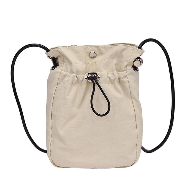 Plain Drawstring Crossbody Bag