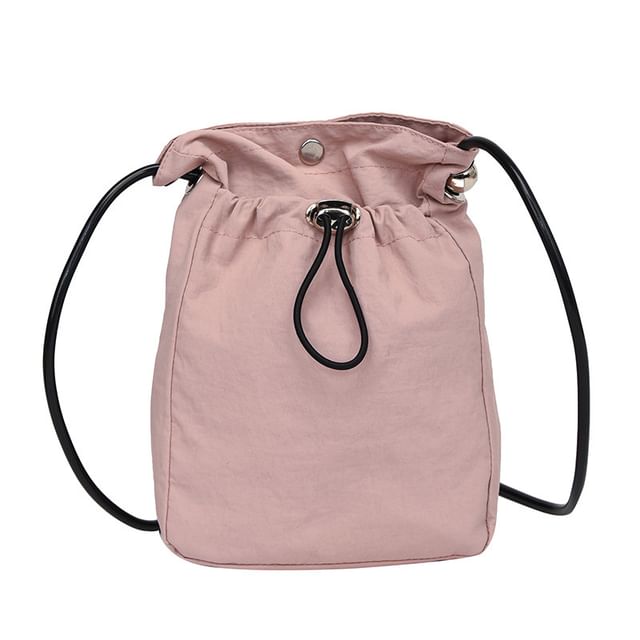 Plain Drawstring Crossbody Bag