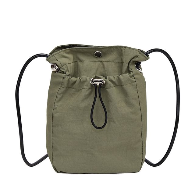 Plain Drawstring Crossbody Bag