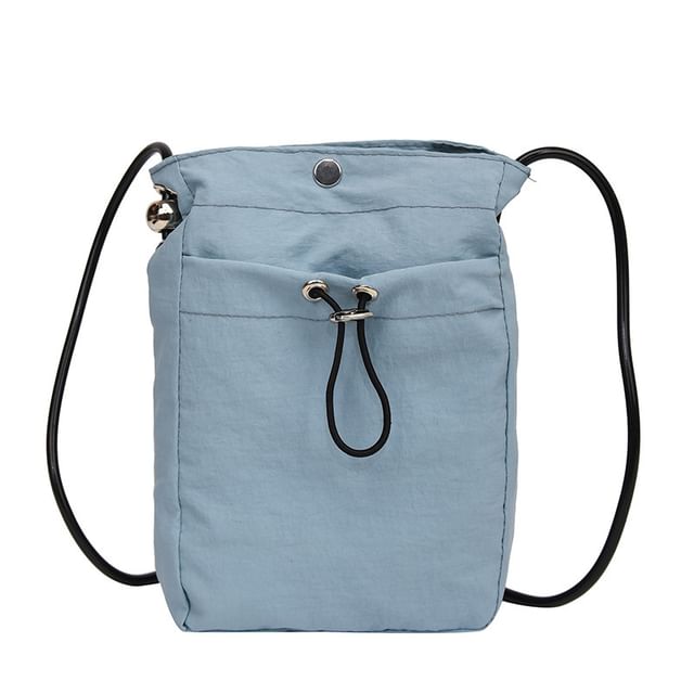 Plain Drawstring Crossbody Bag