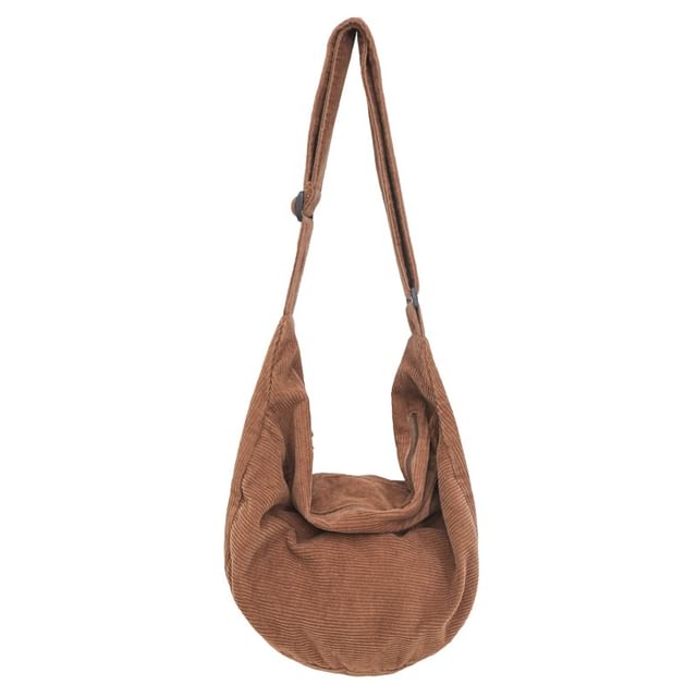 Corduroy Zip Crossbody Bag