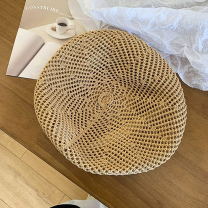 Perforated Plain Beret