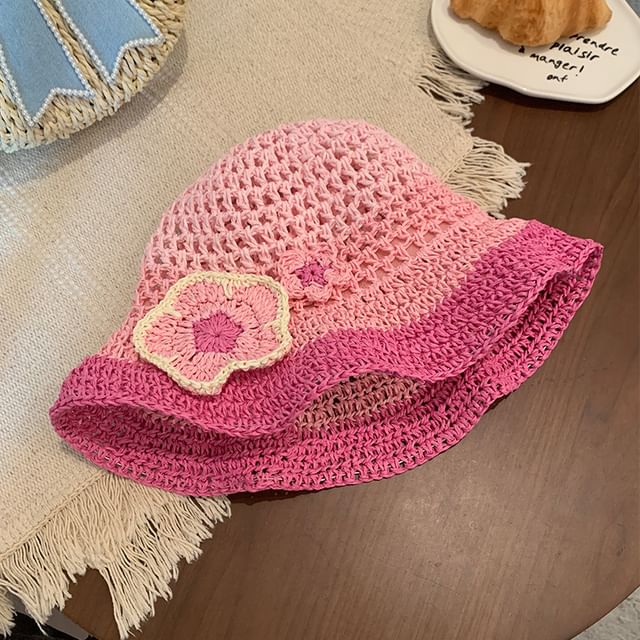 Crochet Floral Sun Hat