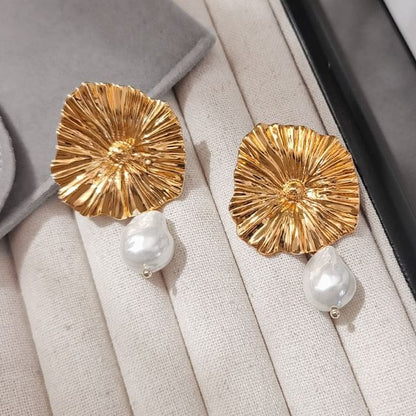 Ohrhänger mit Kunstperlen