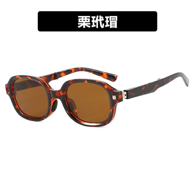 Oval Foldable Sunglasses