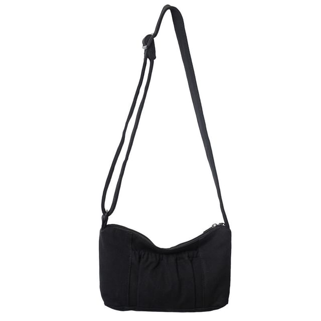 Hobo-Tasche aus Canvas, schlicht