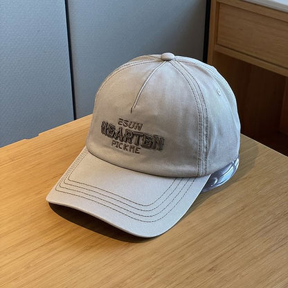 Lettering Baseball Embroidered Cap