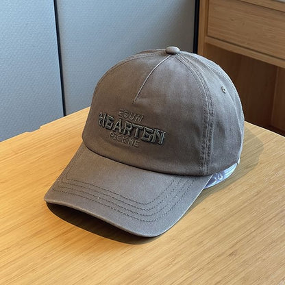 Lettering Baseball Embroidered Cap