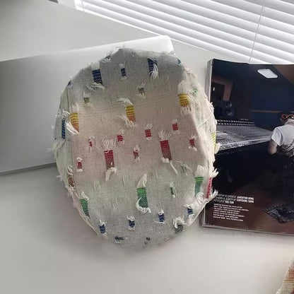 Patchwork Newsboy Hat Cabbie Distressed