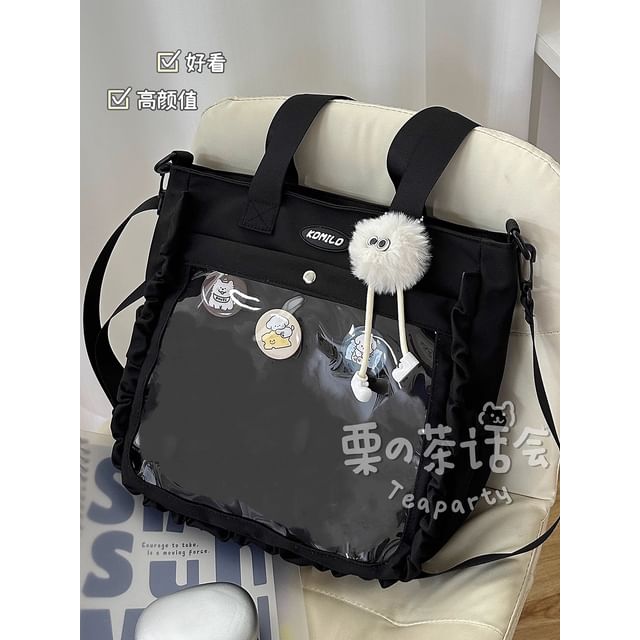 Logo PVC Panel Tote Bag / Bag Charm / Set