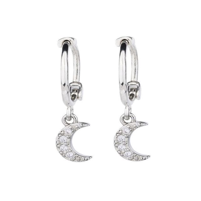 Moon / Star Alloy Drop Earring