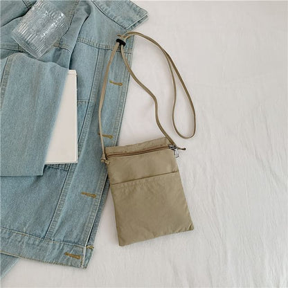 Plain Nylon Crossbody Bag