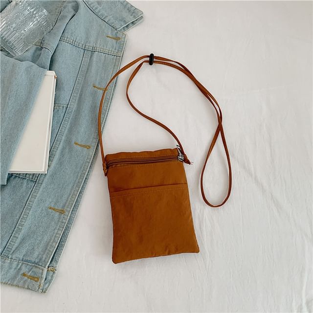 Plain Nylon Crossbody Bag