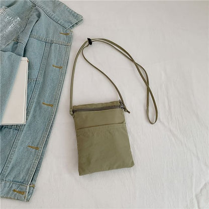 Plain Nylon Crossbody Bag