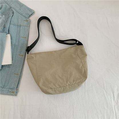 Plain Zip Crossbody Bag