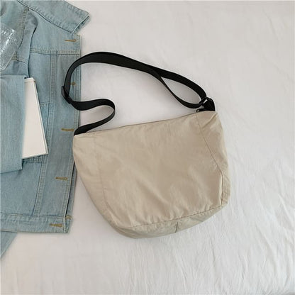 Plain Zip Crossbody Bag
