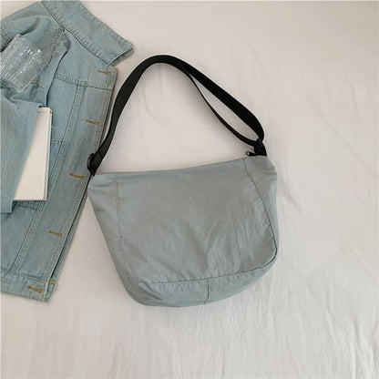 Plain Zip Crossbody Bag