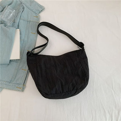 Plain Zip Crossbody Bag