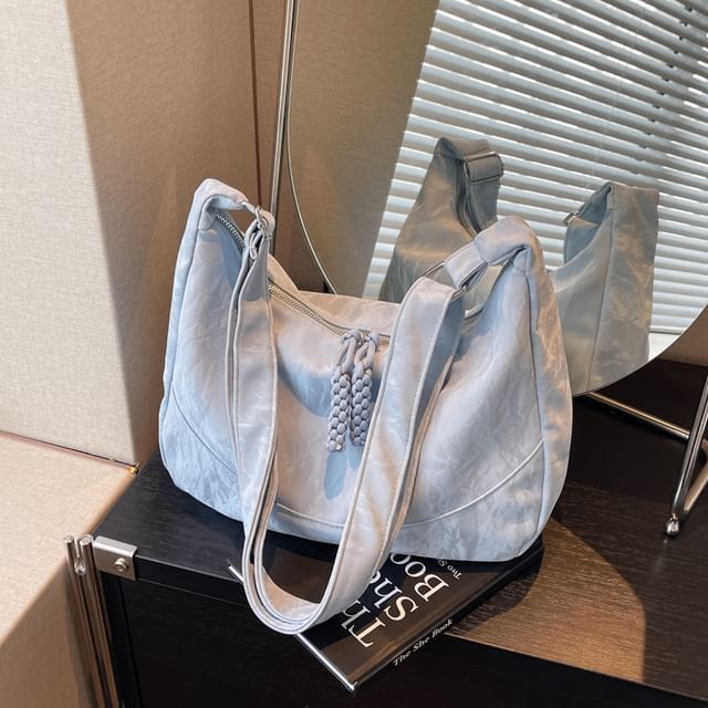 Textile Plain Shoulder Bag