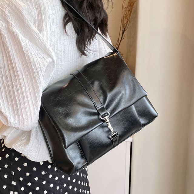 Flap Buckle Tote Bag