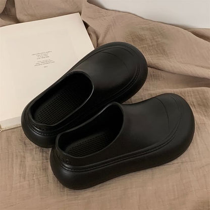 Plain Platform Mules