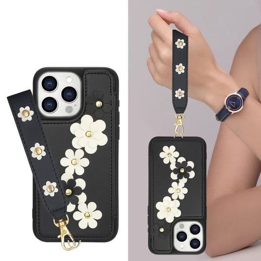 Floral Faux Leather Phone Case