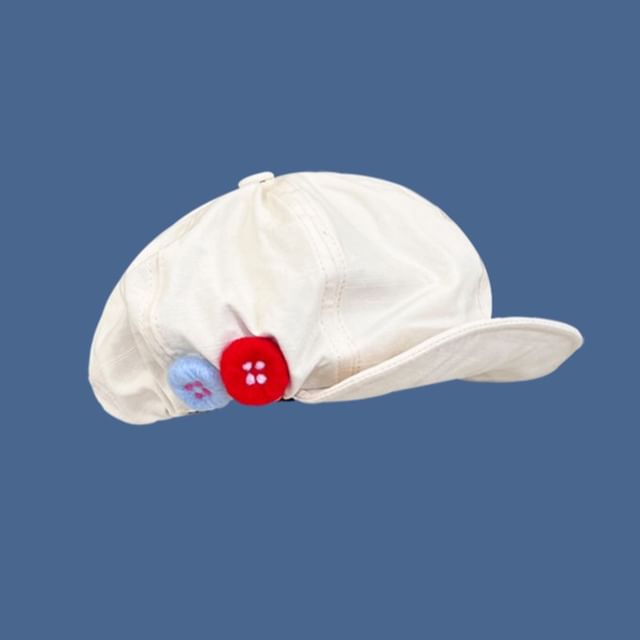 Button Newsboy Cap