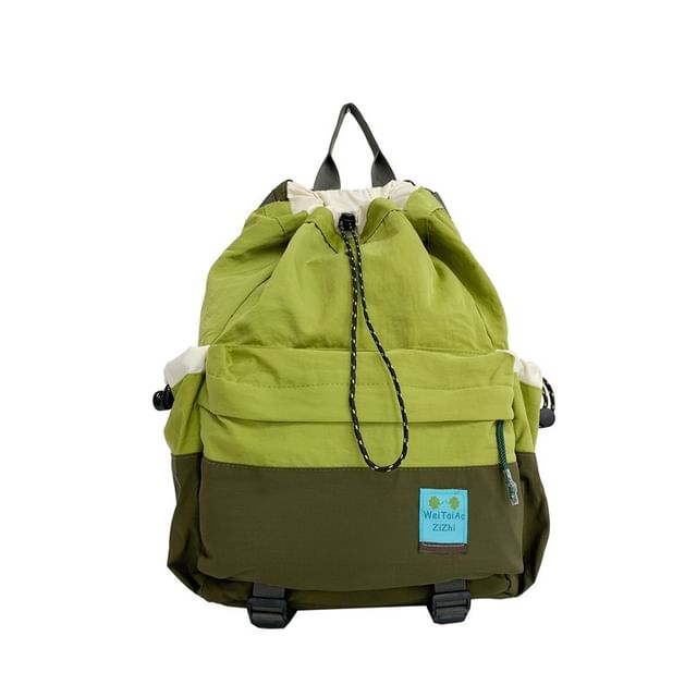 Two Tone Multi-Pocket Backpack