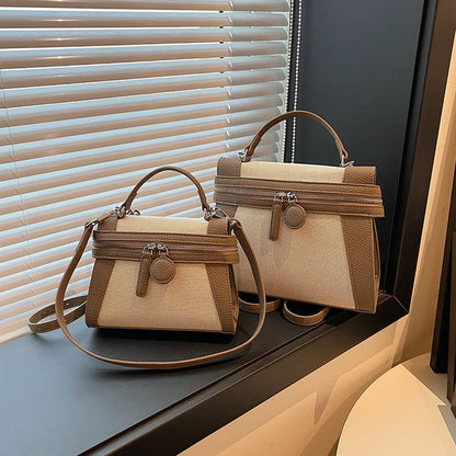 Handle Two Top Bag Crossbody Tone