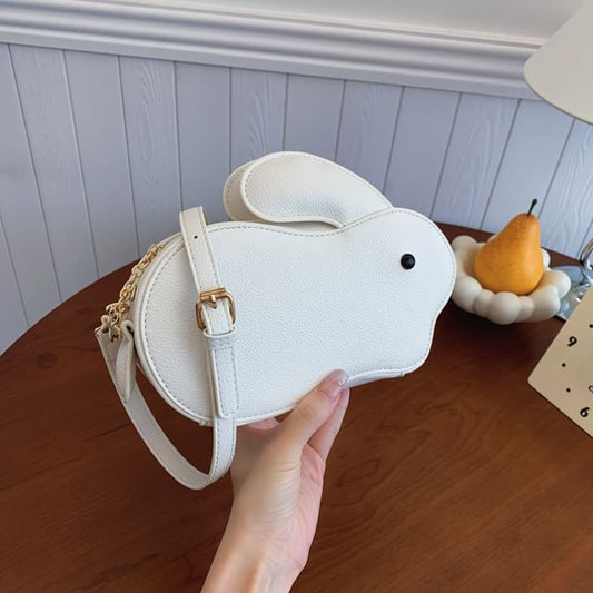 Rabbit Faux Leather Crossbody Bag